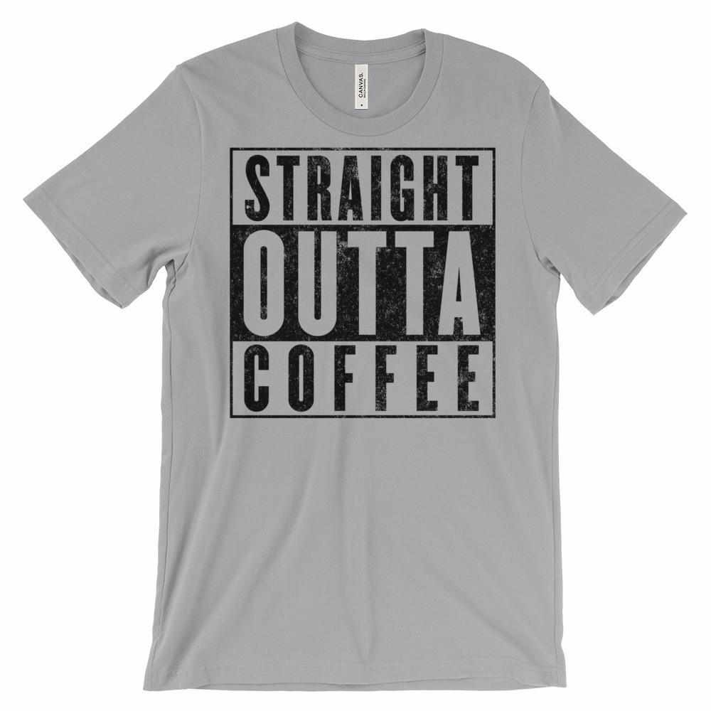 Straight Outta Coffee Unisex short sleeve t-shirt - Teeopia | T-shirt Utopia