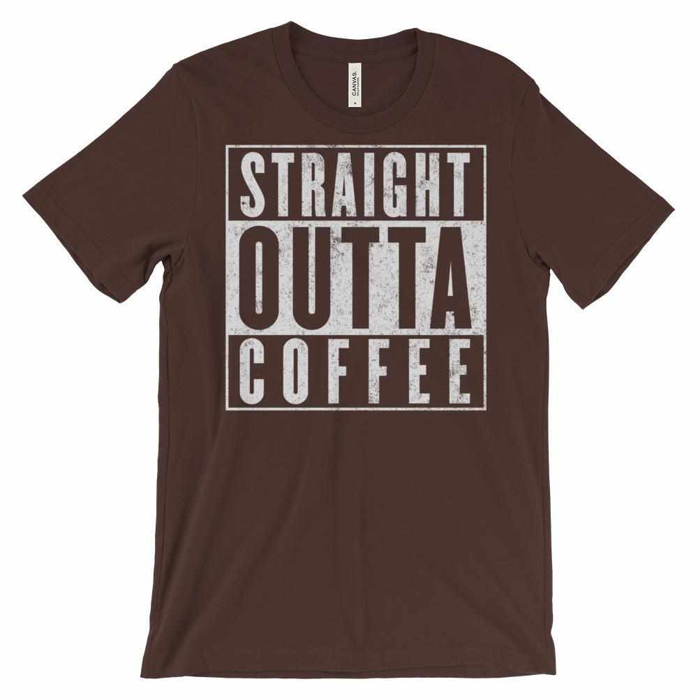 Straight Outta Coffee Unisex short sleeve t-shirt - Teeopia | T-shirt Utopia