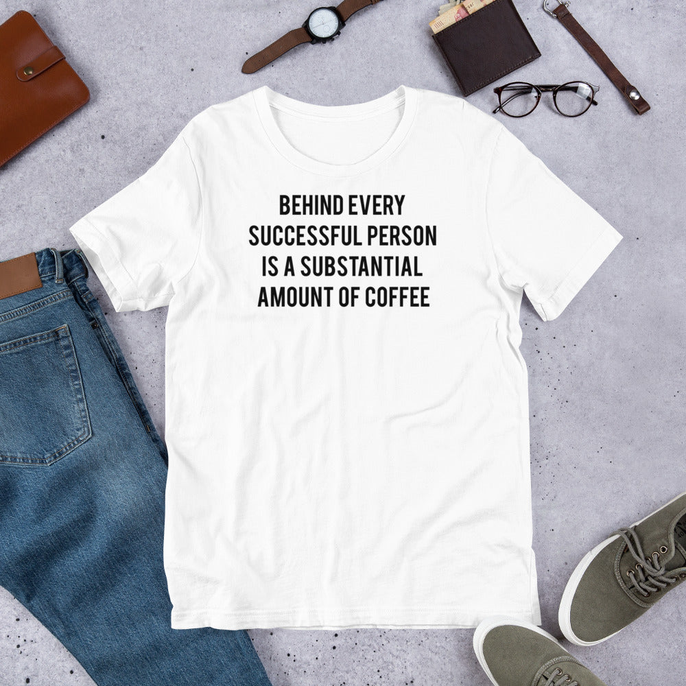 Coffee is Success | Short-Sleeve Unisex T-Shirt - Teeopia | T-shirt Utopia