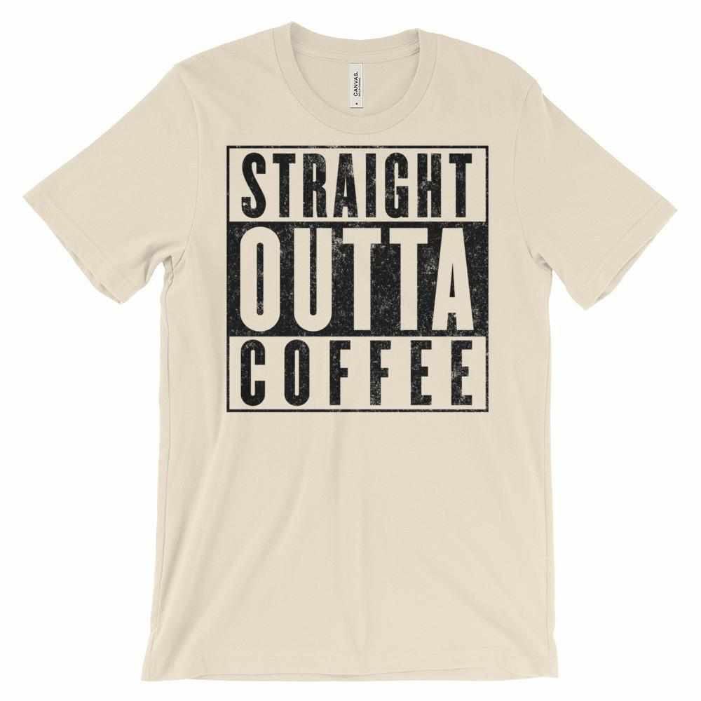 Straight Outta Coffee Unisex short sleeve t-shirt - Teeopia | T-shirt Utopia